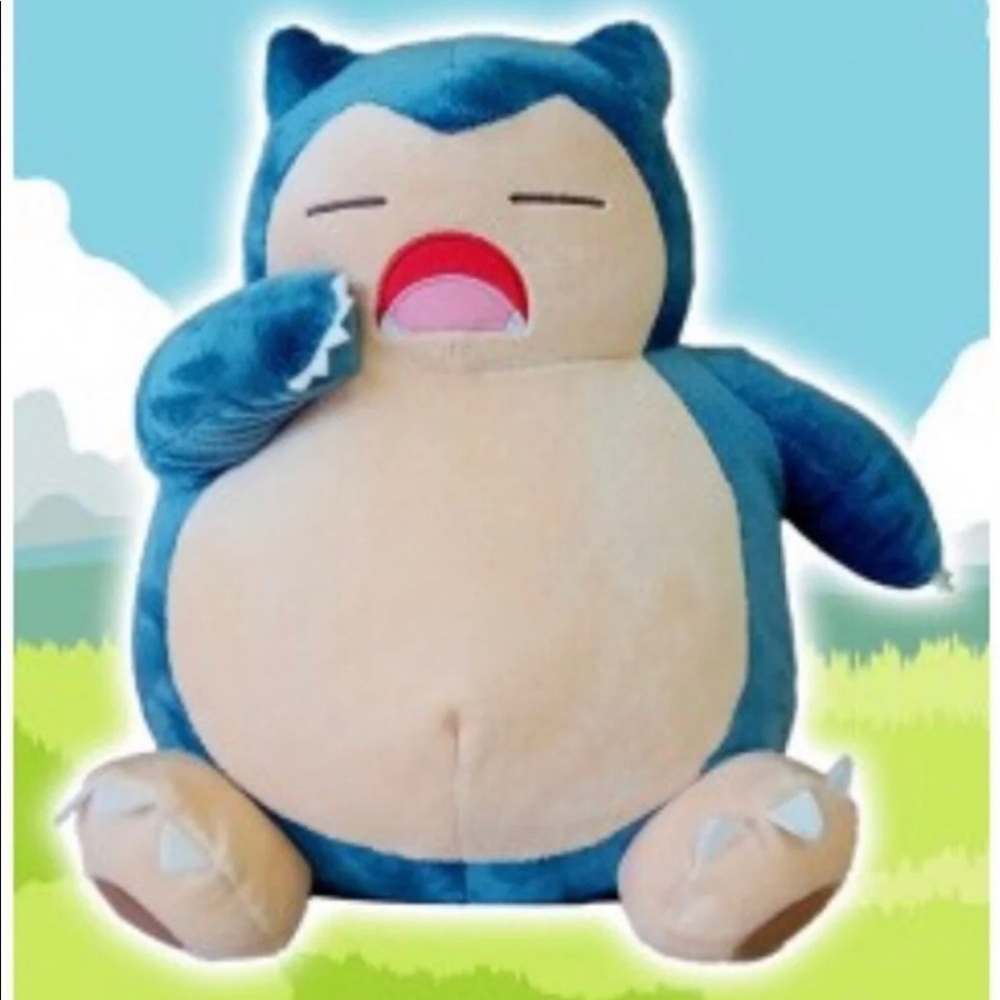🔆 Snorlax Large Yawning Plush NWT. 🔆